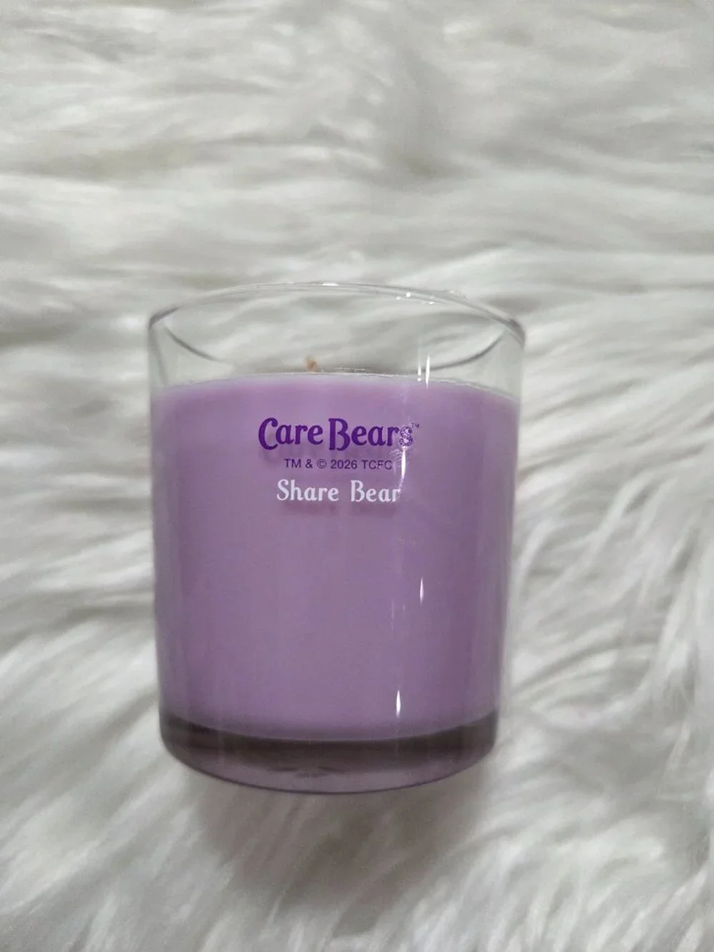 Care Bears Purple Share Bear Candle